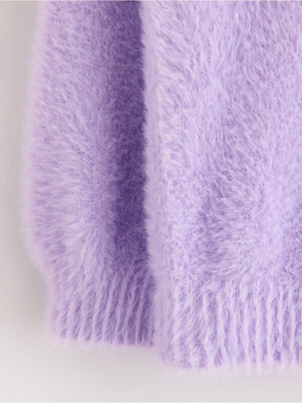 Jumper in feather yarn - 3004734-4813