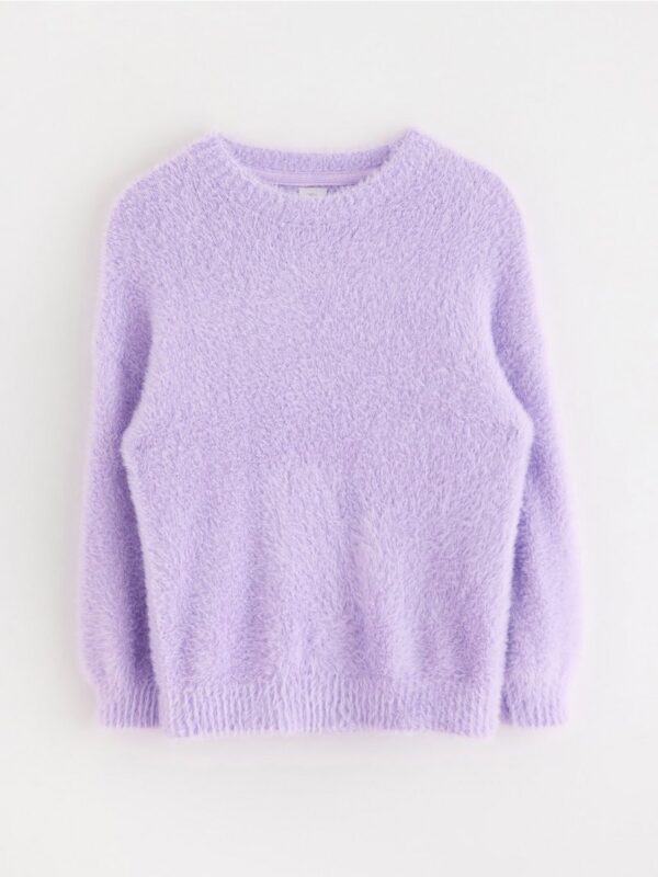 Jumper in feather yarn - 3004734-4813