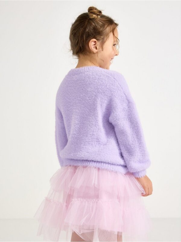 Jumper in feather yarn - 3004734-4813