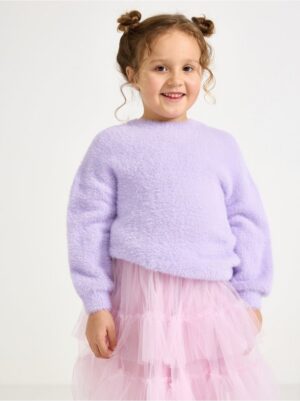 Jumper in feather yarn - 3004734-4813