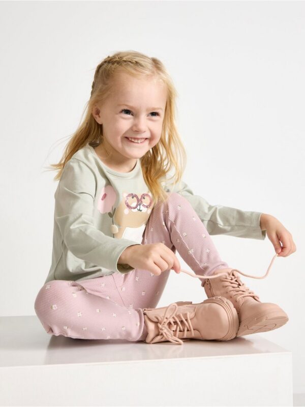Ribbed leggings - 3004752-7736
