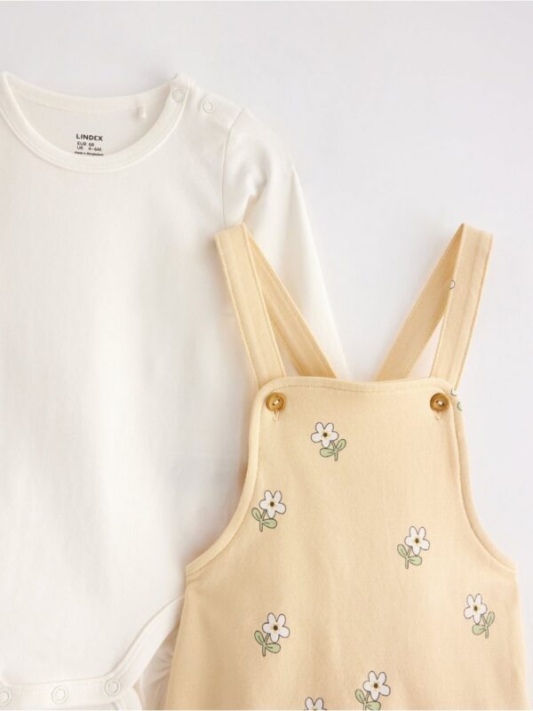 Set - bodysuit and dungarees - 3004827-1877