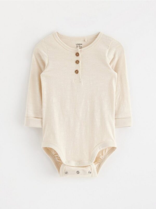 Bodysuit with henley collar - 3004905-1230
