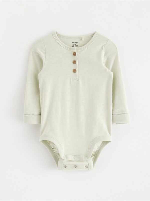 Bodysuit with henley collar - 3004905-1326