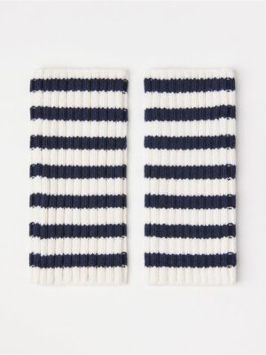 Rib-knit wrist warmers - 3005000-2521