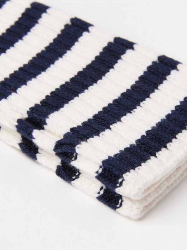 Rib-knit wrist warmers - 3005000-2521