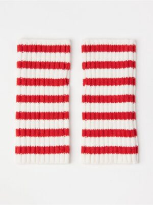 Rib-knit wrist warmers - 3005000-9873