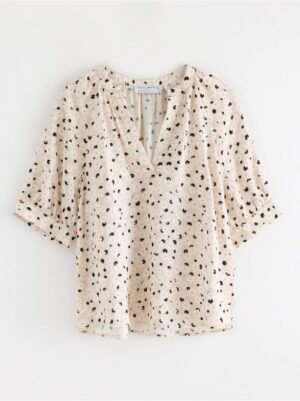Short-sleeved blouse - 3006022-9419