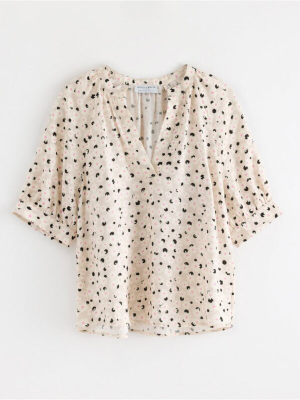 Short-sleeved blouse - 3006022-9419