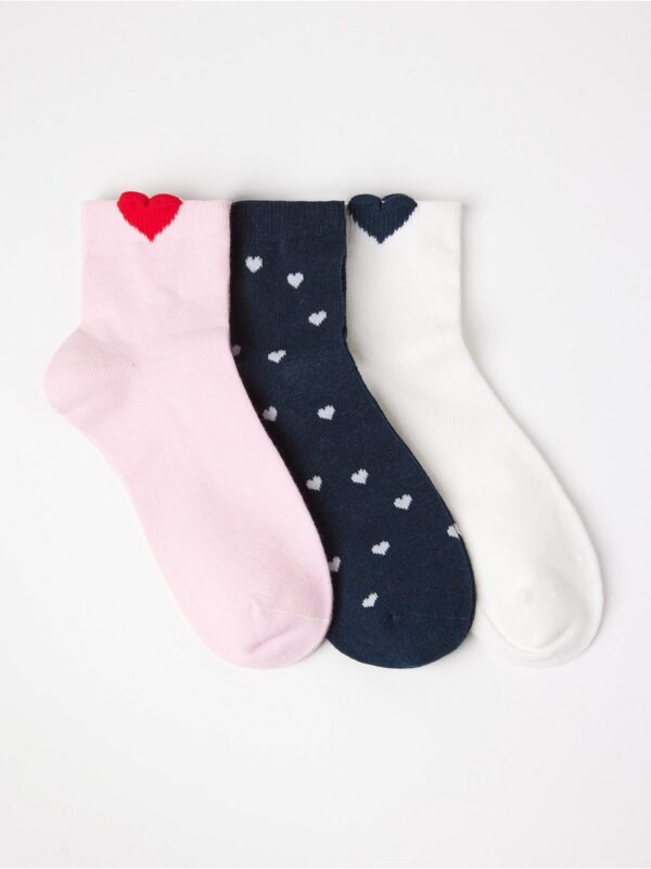 3-pack  high ankle socks - 3006173-7931