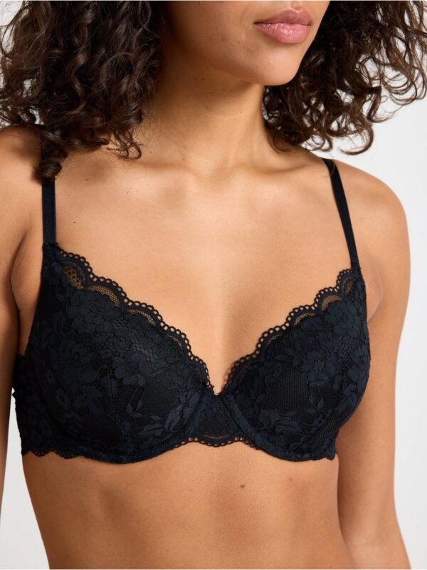 Lilja t-shirt bra with lace - 7775946-80