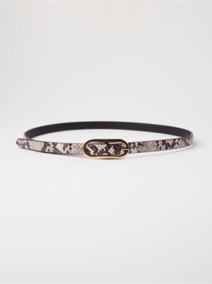 Belt with metal buckle - 8482726-1605