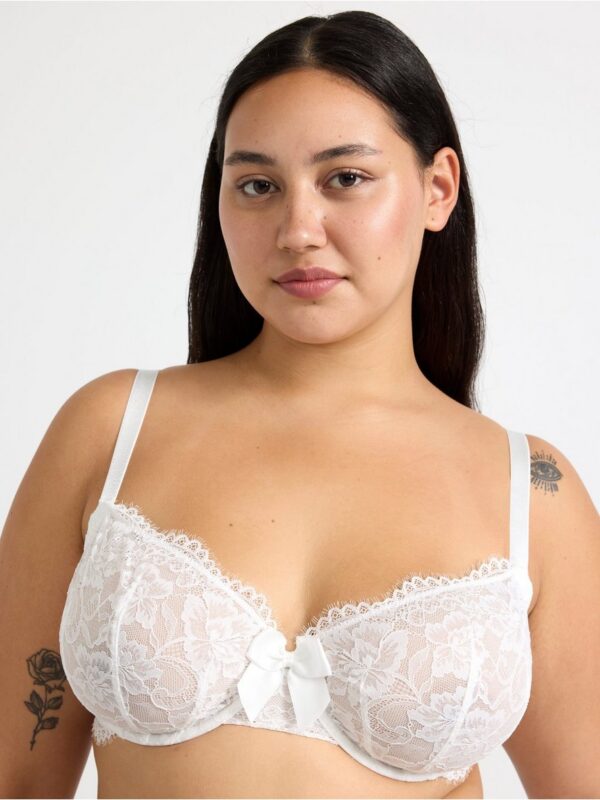 Unpadded bra in lace - 8731469-70