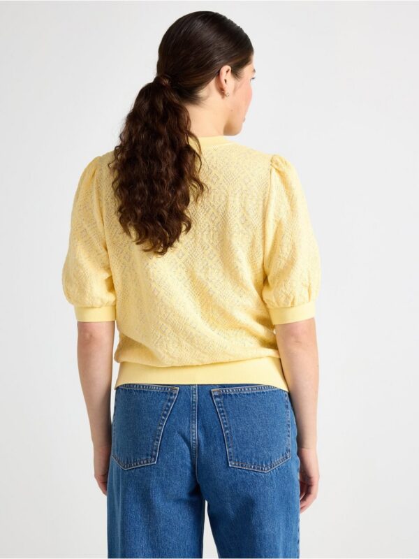 Pattern-knit top - 3002702-6730