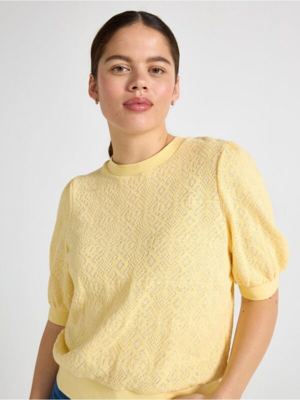 Pattern-knit top - 3002702-6730