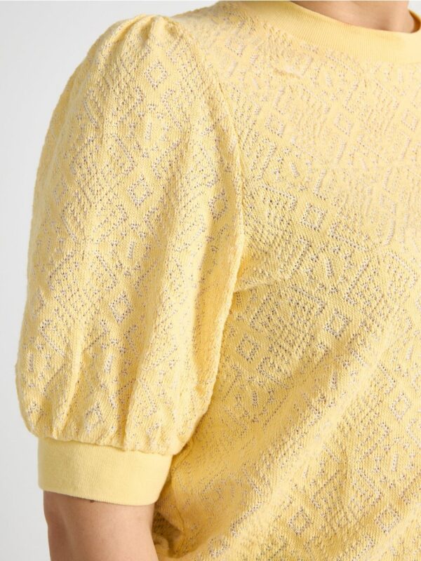 Pattern-knit top - 3002702-6730