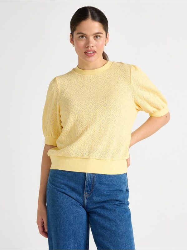 Pattern-knit top - 3002702-6730