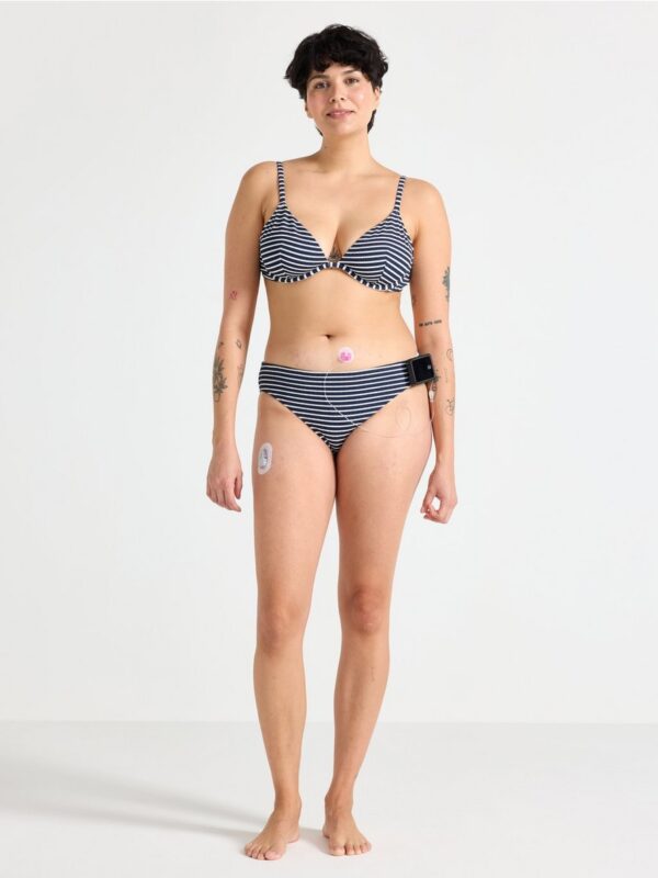 Unpadded bikini bra with underwire - 3004188-2150