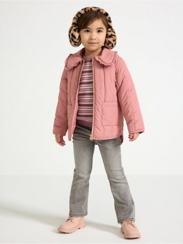 Water repellent jacket with collar - 3004234-7658