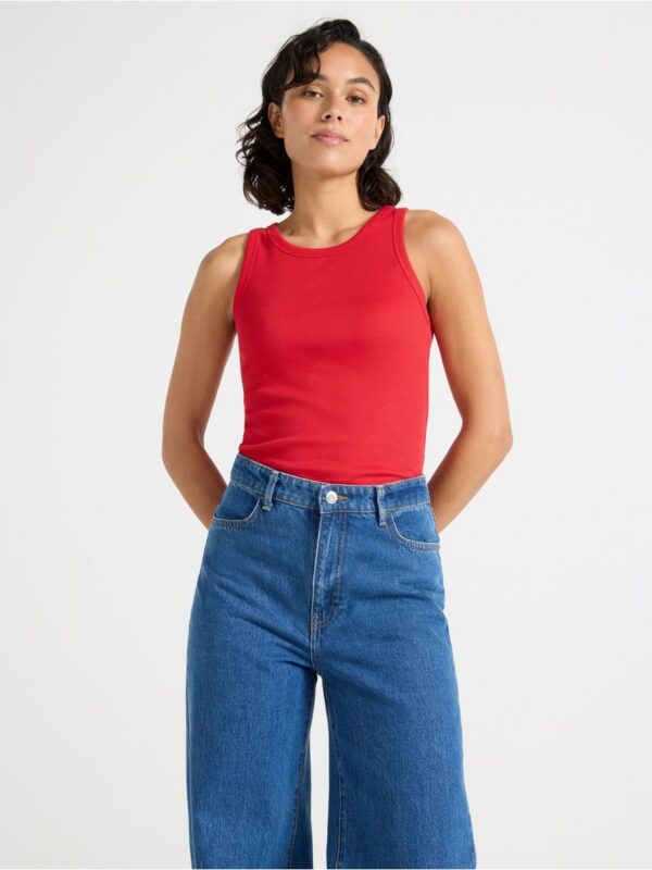 Ribbed tank top - 3004590-9873