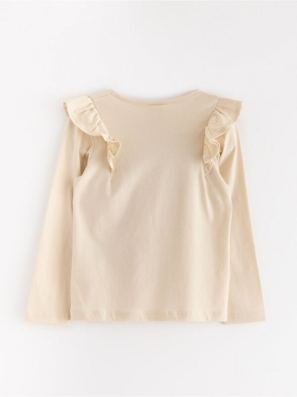Long-sleeved top with frills - 3004742-1230