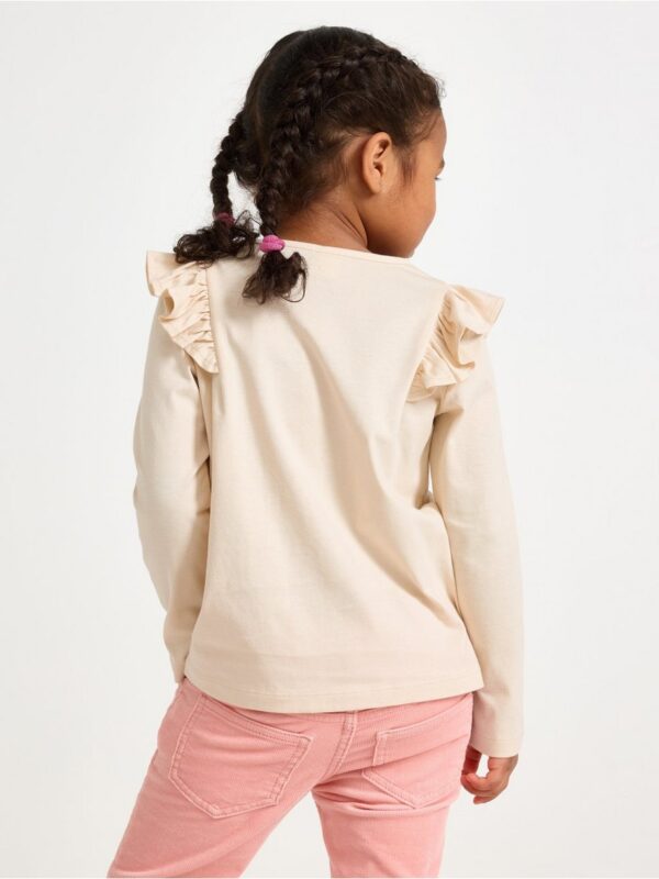 Long-sleeved top with frills - 3004742-1230