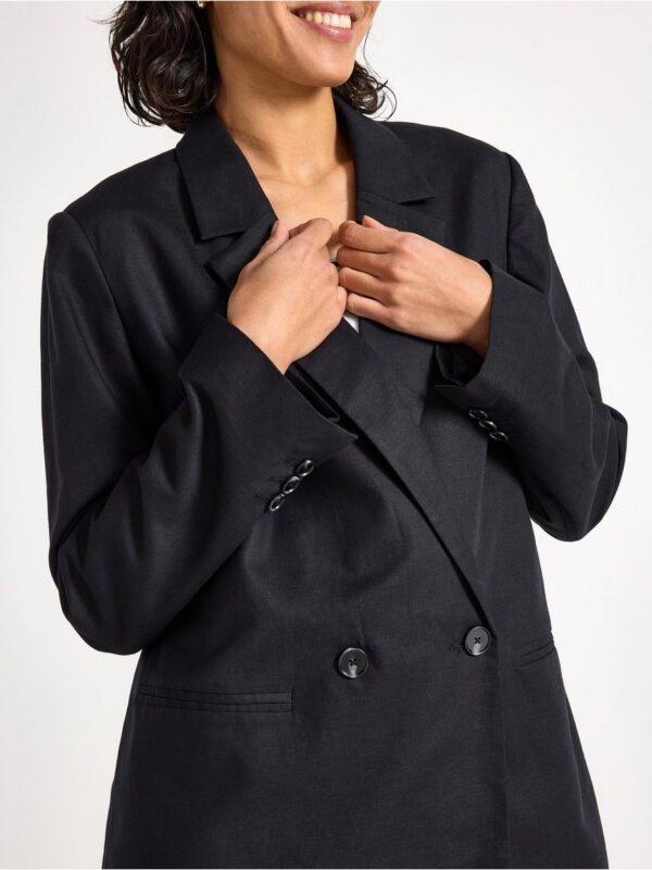 Blazer in linen blend - 3004795-80