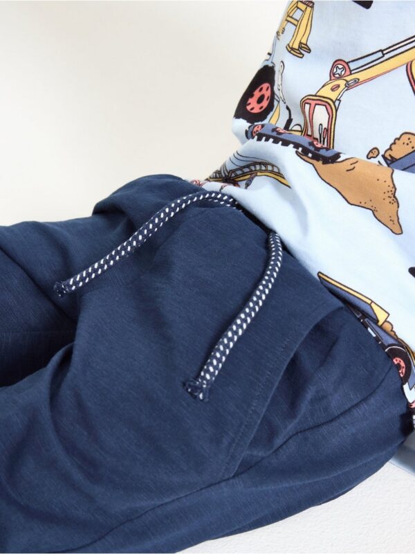 Joggers in slub jersey - 3004809-6842