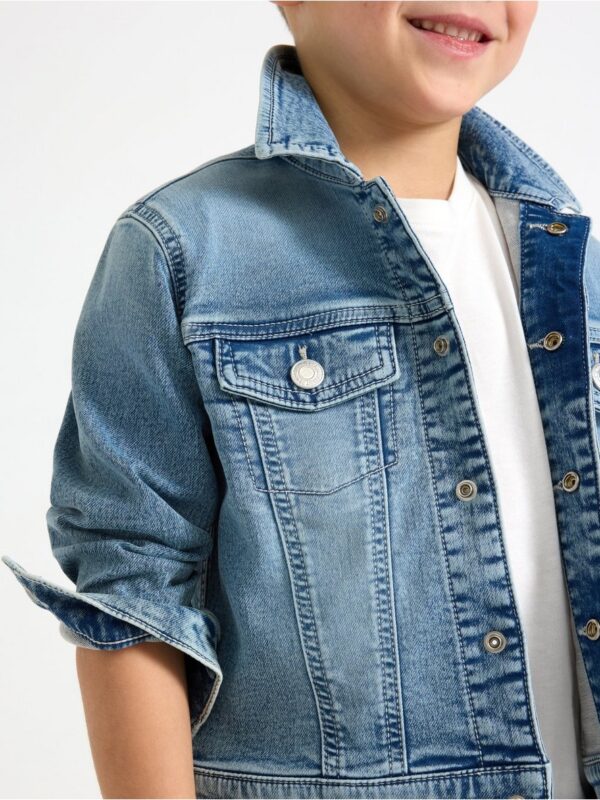 Jacket in denim jersey - 3004847-766