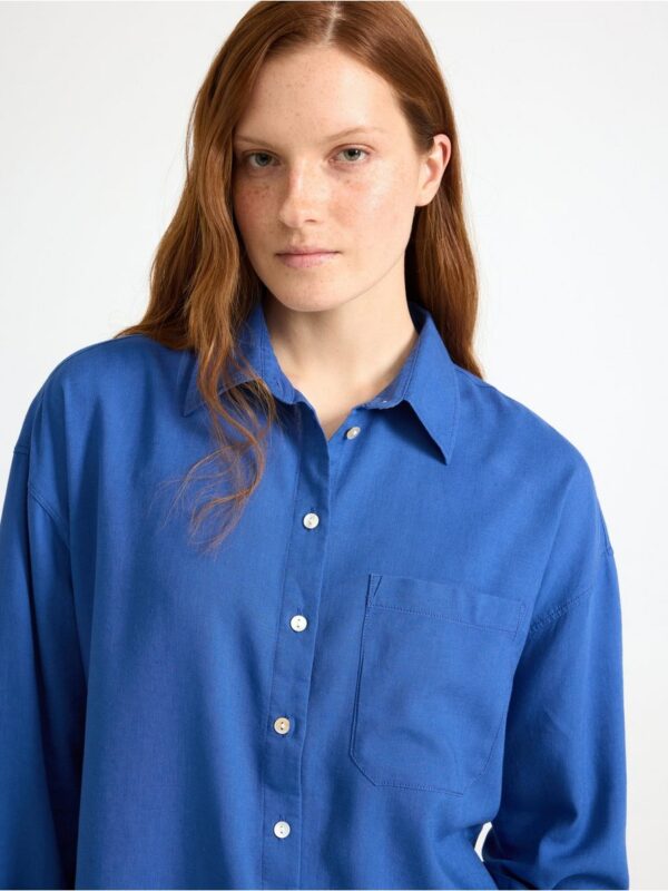 Shirt in linen blend - 3005116-2023