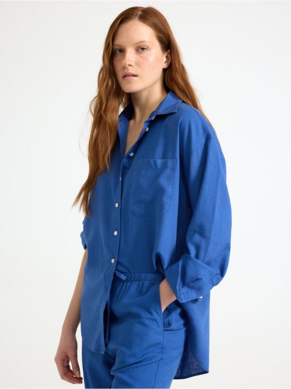 Shirt in linen blend - 3005116-2023