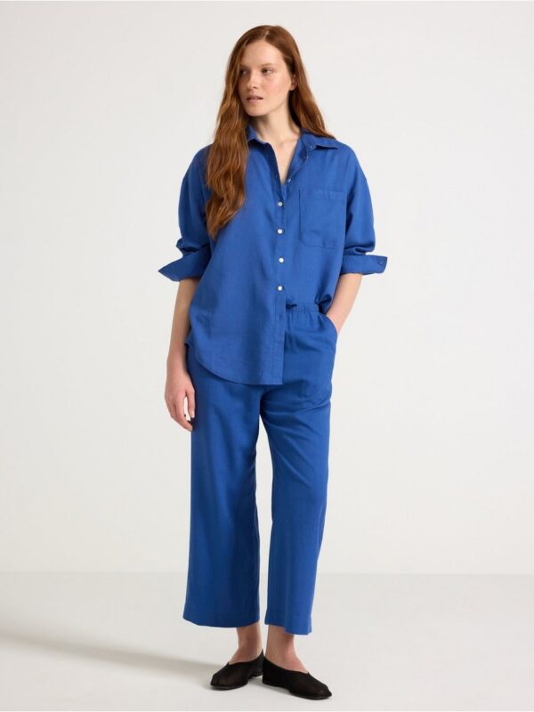 Shirt in linen blend - 3005116-2023