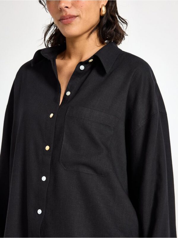 Shirt in linen blend - 3005116-80