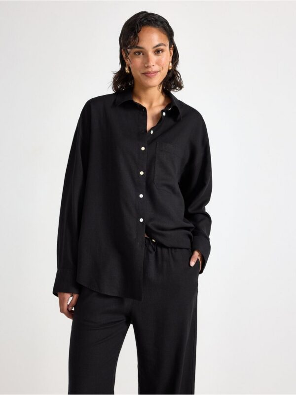 Shirt in linen blend - 3005116-80