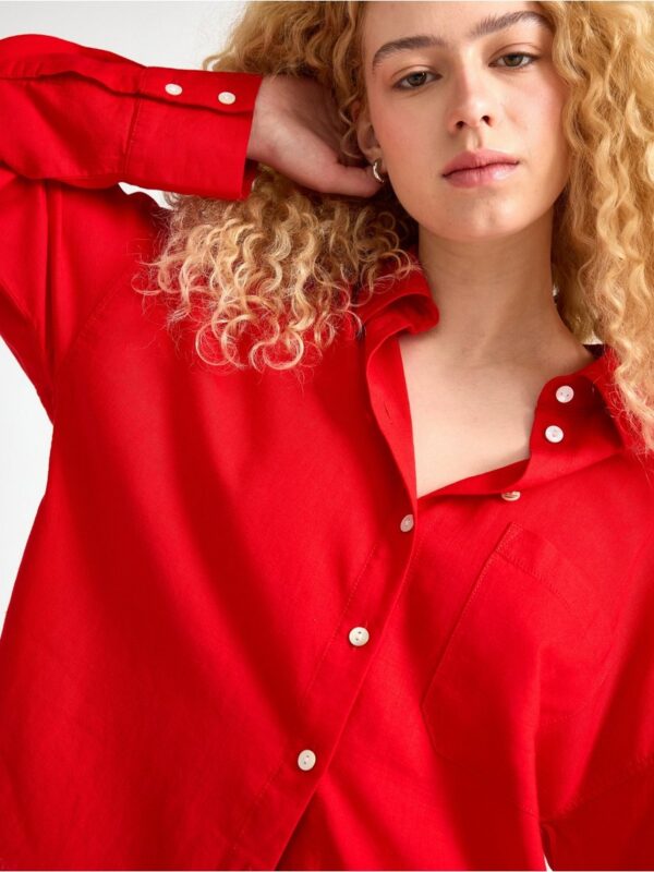 Shirt in linen blend - 3005116-9873