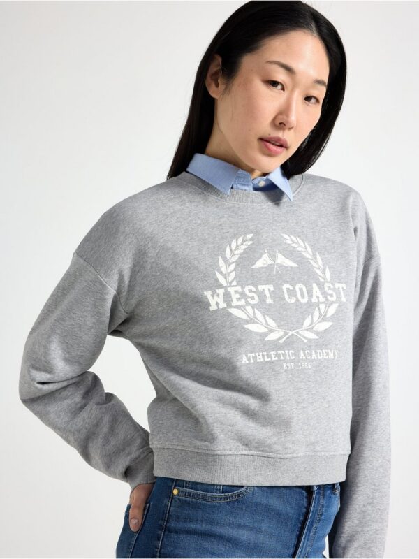 Cropped sweatshirt - 3005211-9803
