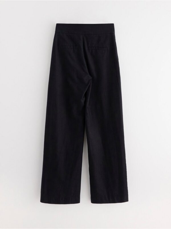 LYKKE wide trousers in linen blend - 3005321-80
