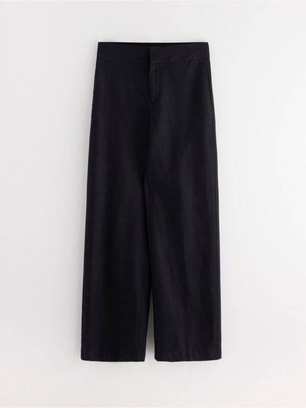 LYKKE wide trousers in linen blend - 3005321-80
