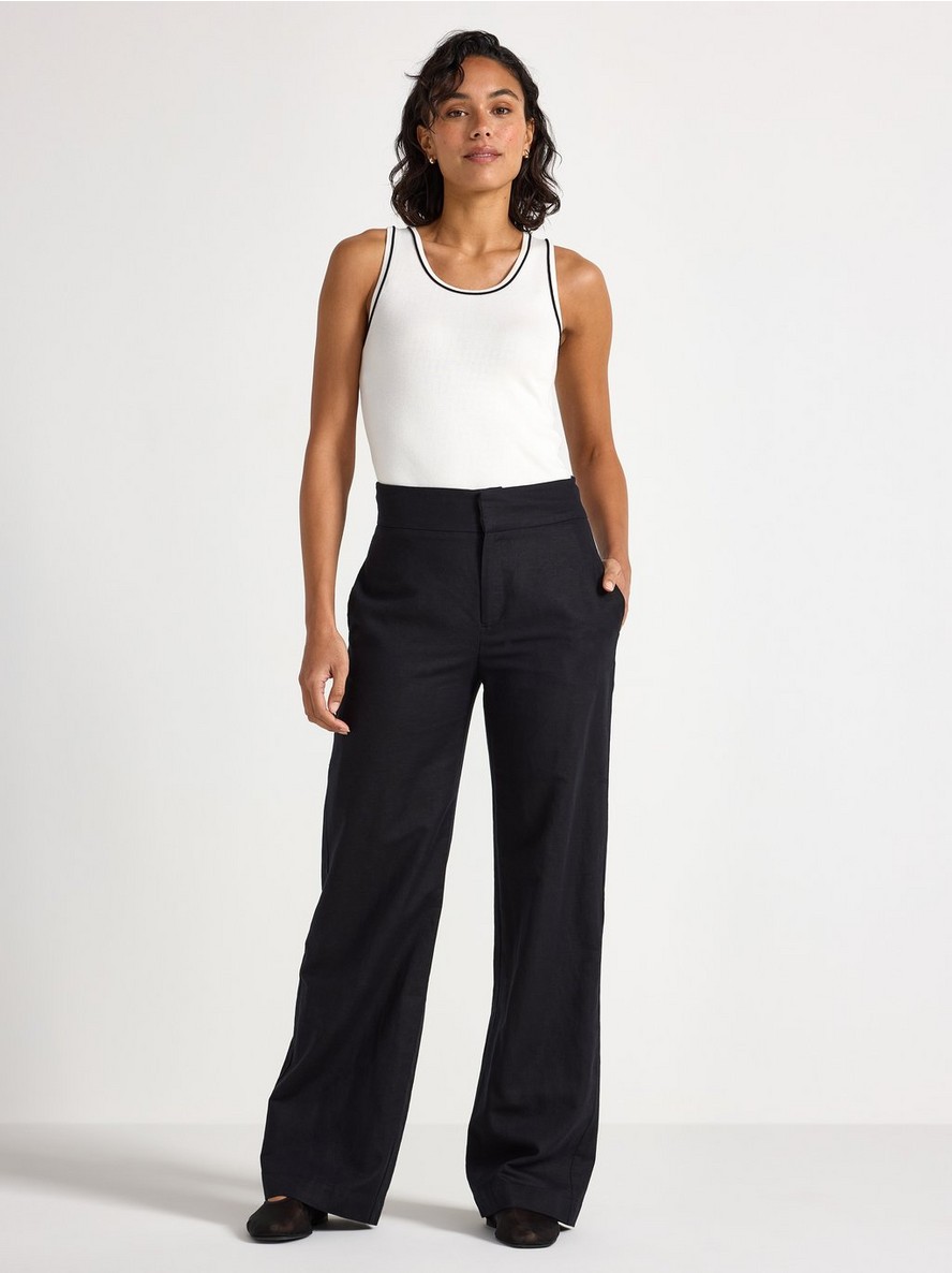 Pantalone – LYKKE wide trousers in linen blend