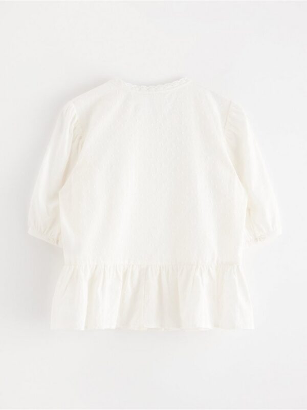 Blouse with puff sleeves - 3005334-300
