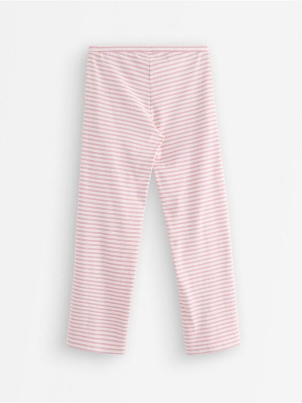 Ribbed pyjama trousers - 3005352-7249
