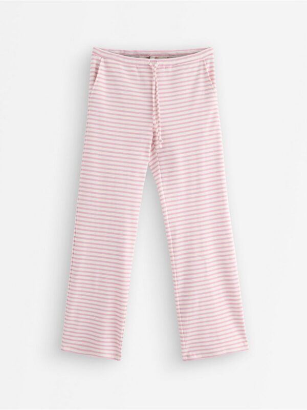 Ribbed pyjama trousers - 3005352-7249