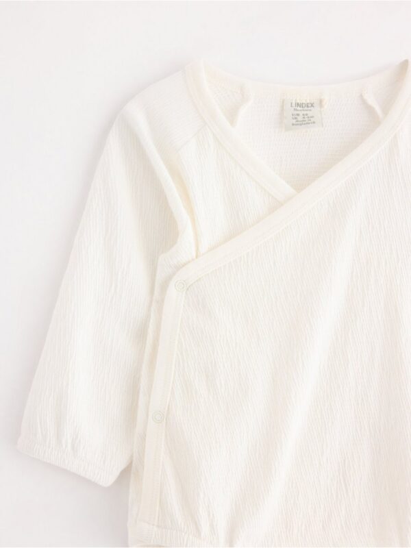 Wrap bodysuit with loose fit - 3005433-325