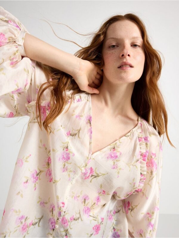 Long-sleeved blouse - 3005702-9619