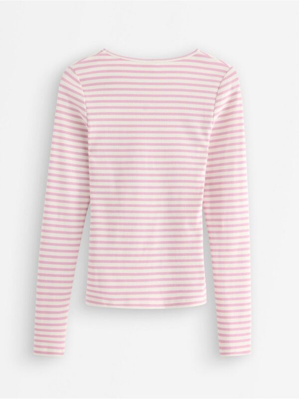 Ribbed pyjama top - 3005951-7249