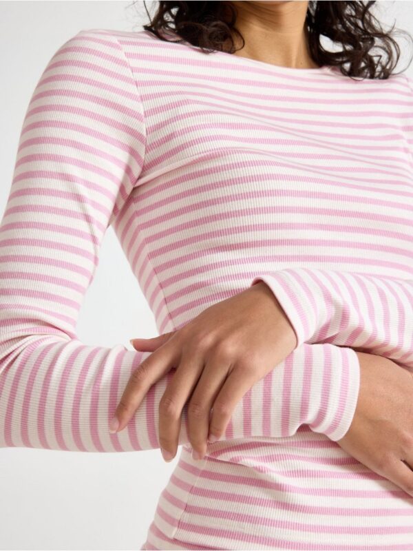 Ribbed pyjama top - 3005951-7249