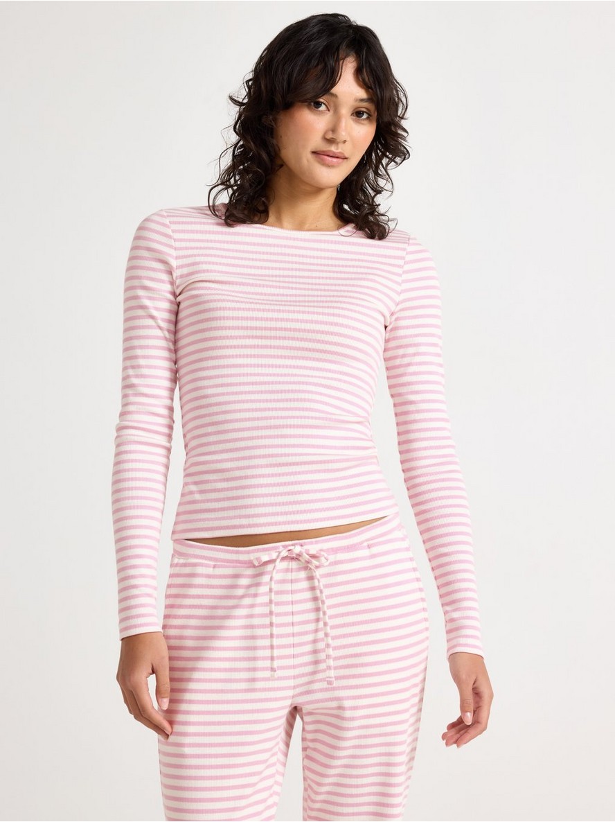 Pidzama gornji deo – Ribbed pyjama top