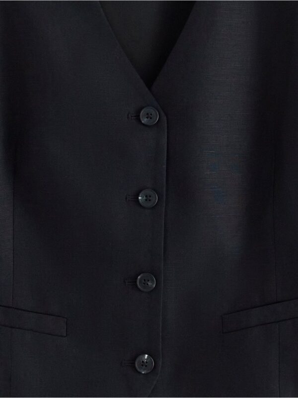 Vest in linen blend - 3006075-80