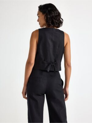 Vest in linen blend - 3006075-80