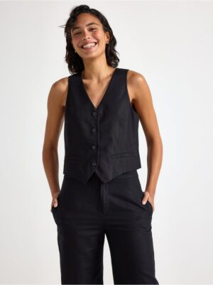 Vest in linen blend - 3006075-80